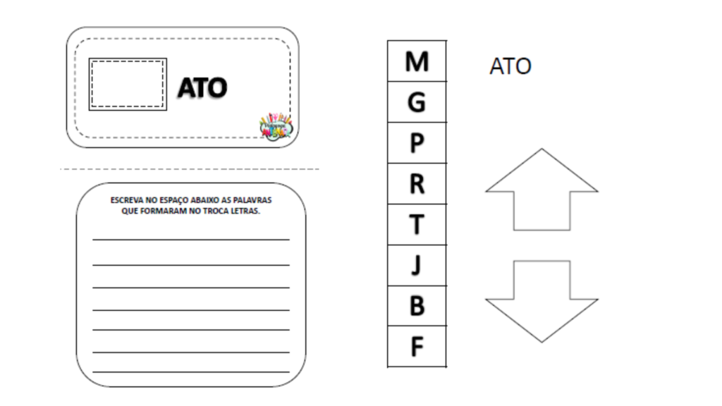 Atividades para troca de letras