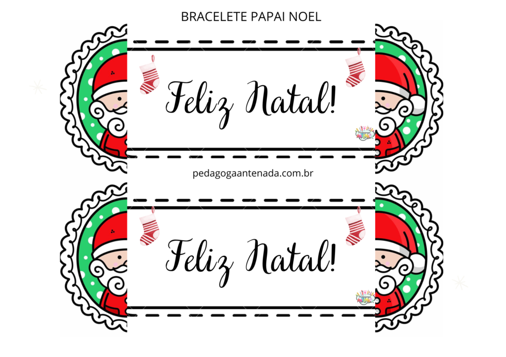 Bacelete papai noel 