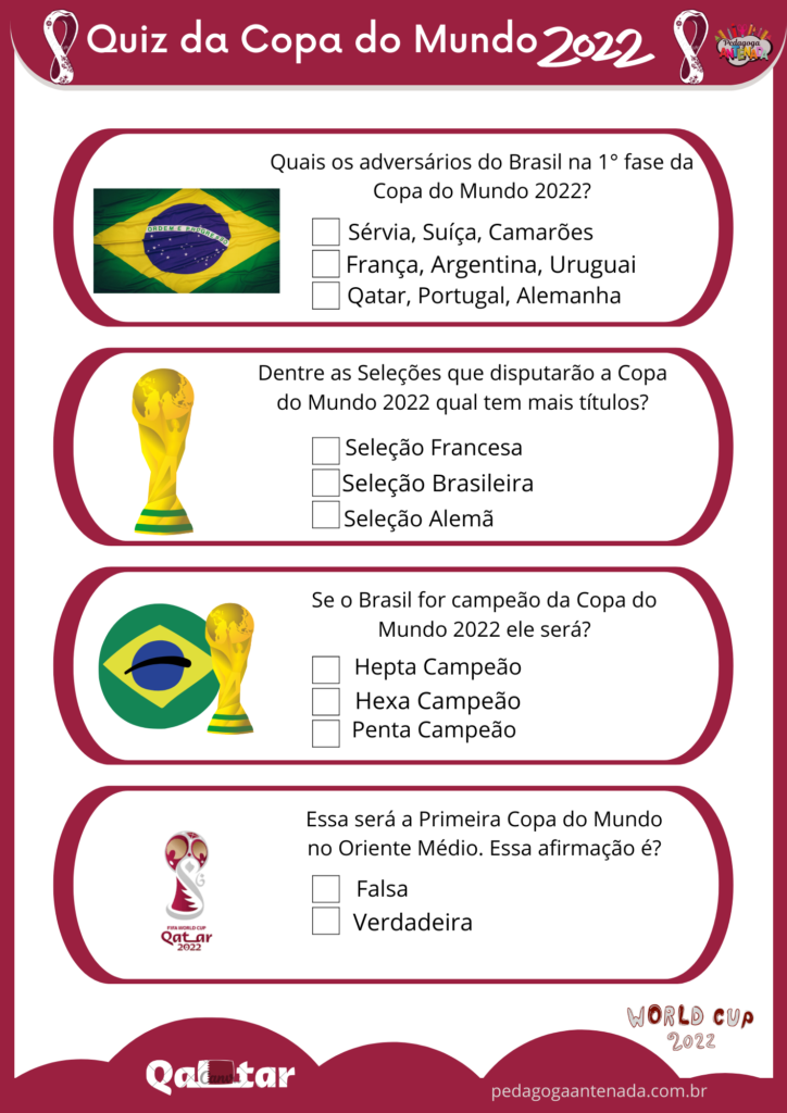 Quiz Copa do Mundo!